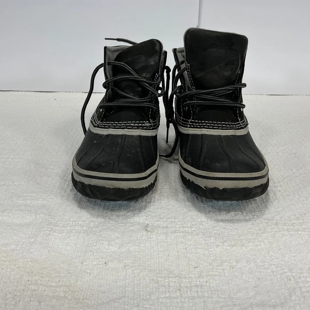 Eddie Bauer Women's Black Duck Boots‎ Waterproof Winter Snow Size 6